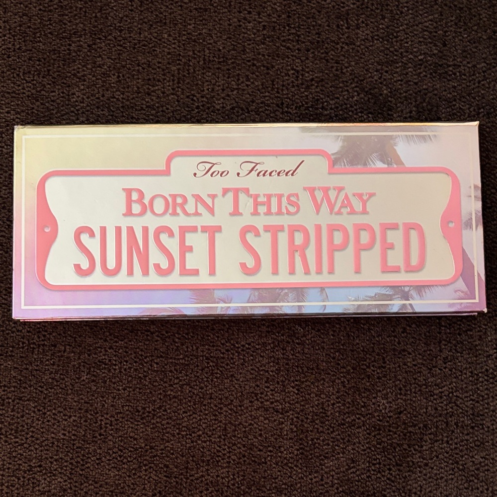 Too Faced Born This Way Sunset Stripped Palette - Pink and White